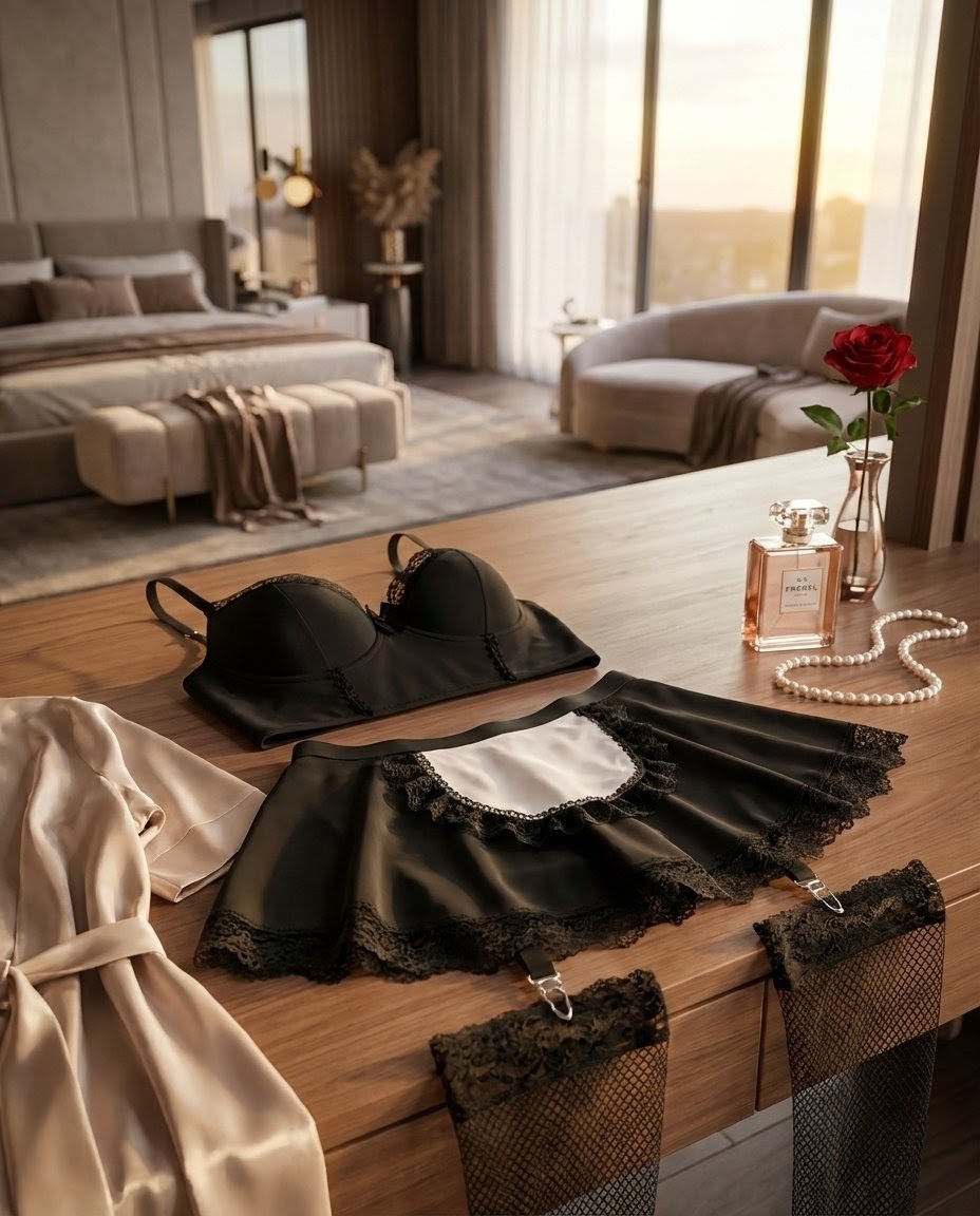 ست فانتزی مدل خدمتکار کلاسیک (Romantic Maid) – کد ۱۲۵