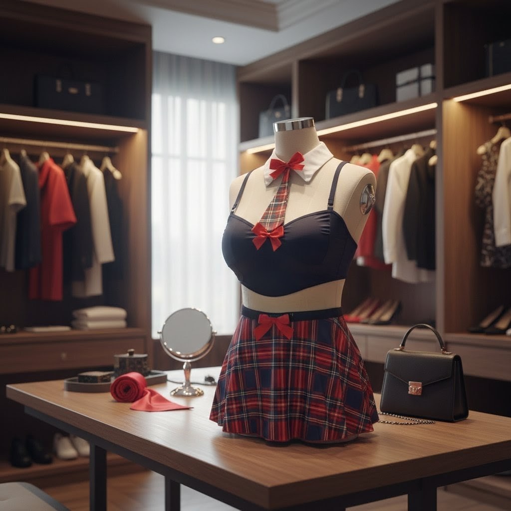 ست فانتزی طرح دانش‌آموزی (School Girl Style) – کد ۱۰۸